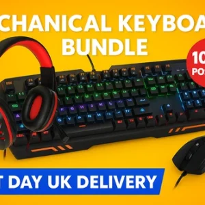 Gaming RGB Mechanical Keyboard Zero Z10 LED Anti Ghost + Mouse | HS1 headset