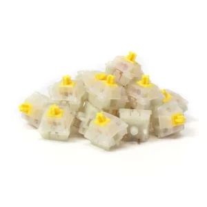 Gateron Milky Yellow Pro, Linear (10 pack) For Custom Mechanical Keyboards
